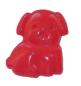 Preview: Kids button as dog in red 20 mm 0,79 inch